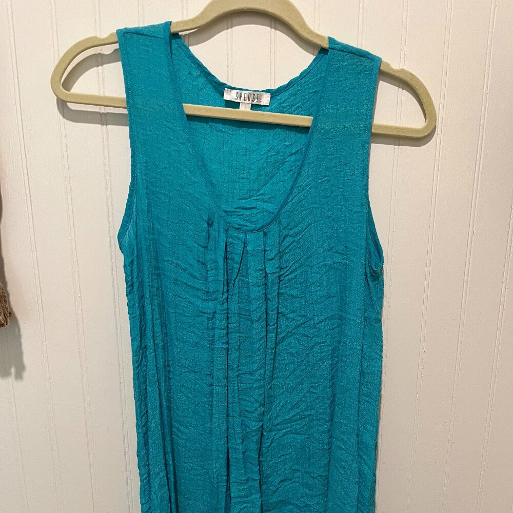 Turquoise Handkerchief Top